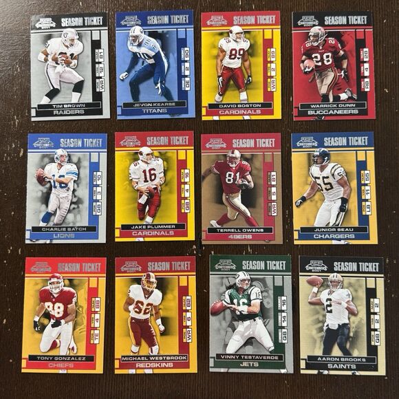 Other - 2001 Playoff Contenders NFL Football 12 Card Lot